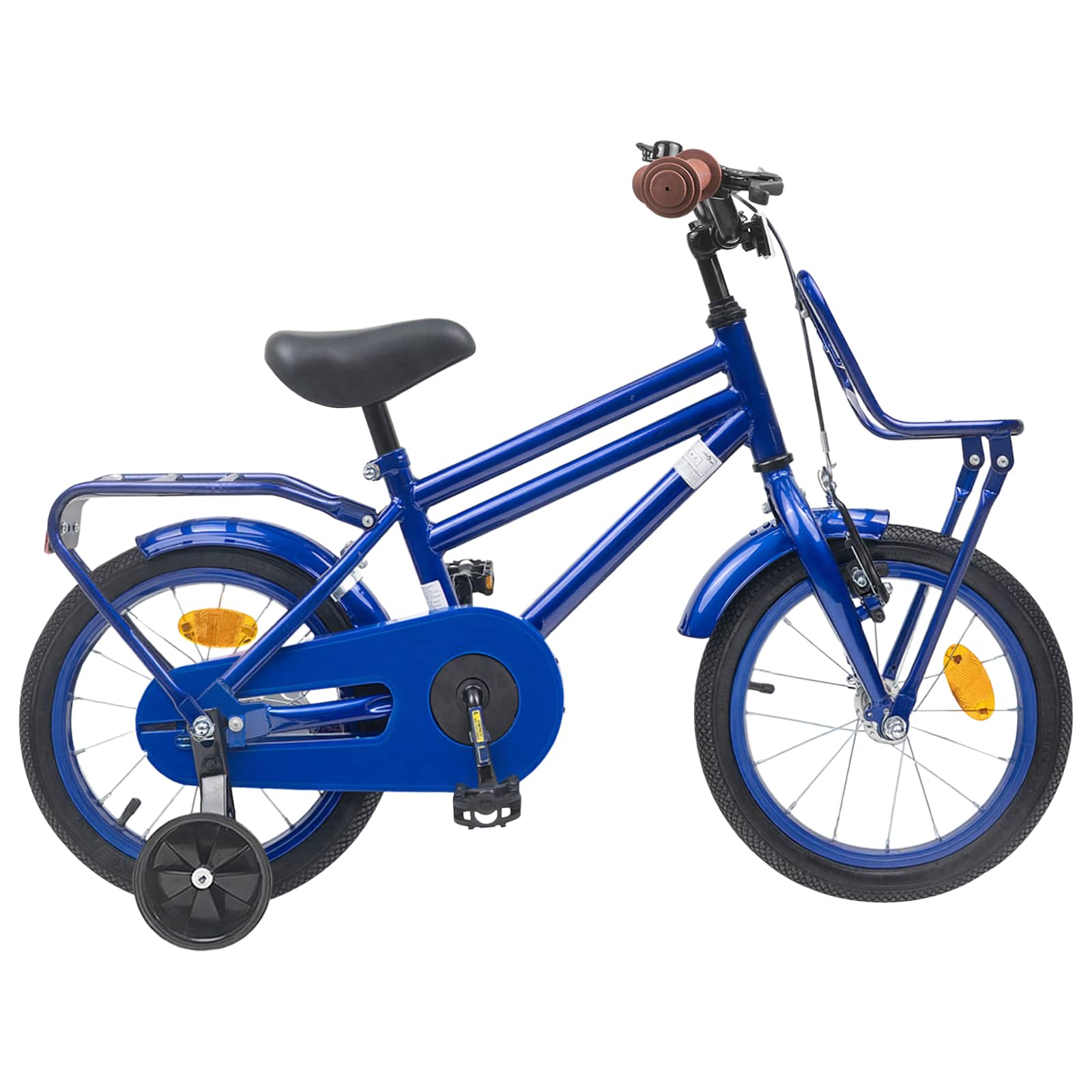 Kinderfahrrad 12 Zoll für 2-4 Jahre alt Schwarz