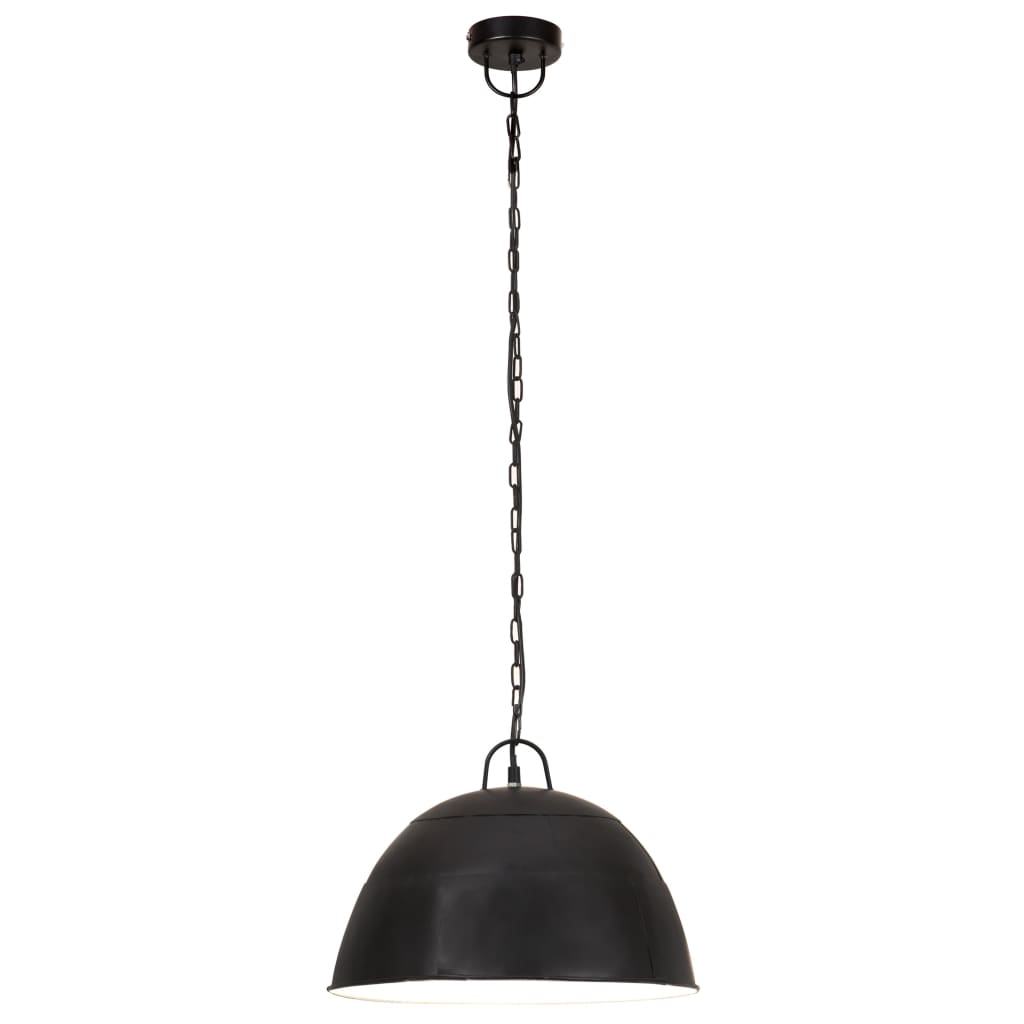 Hängelampe Vintage Industriestil 25 W Silbern Rund 31 cm E27