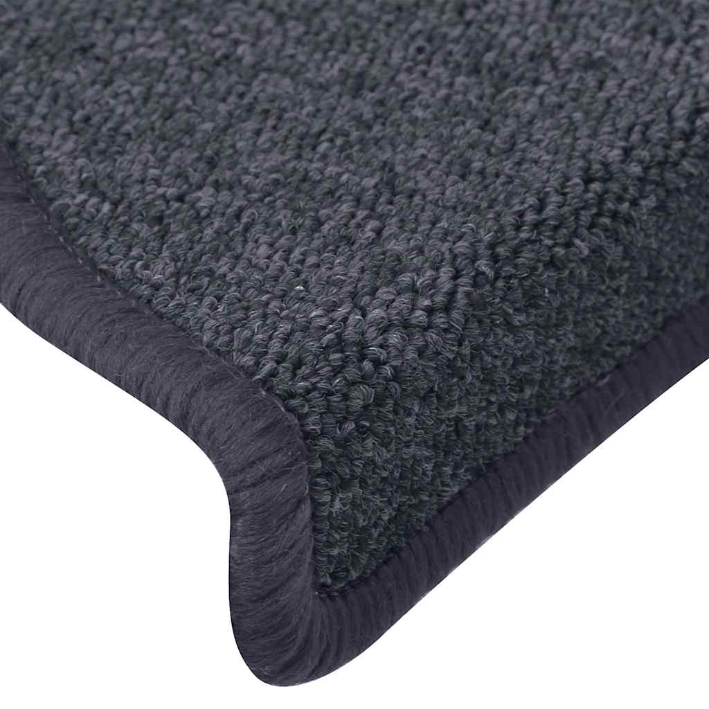 Stufenmatten 15 Stk. 56x17x3 cm Anthrazit Halbrund