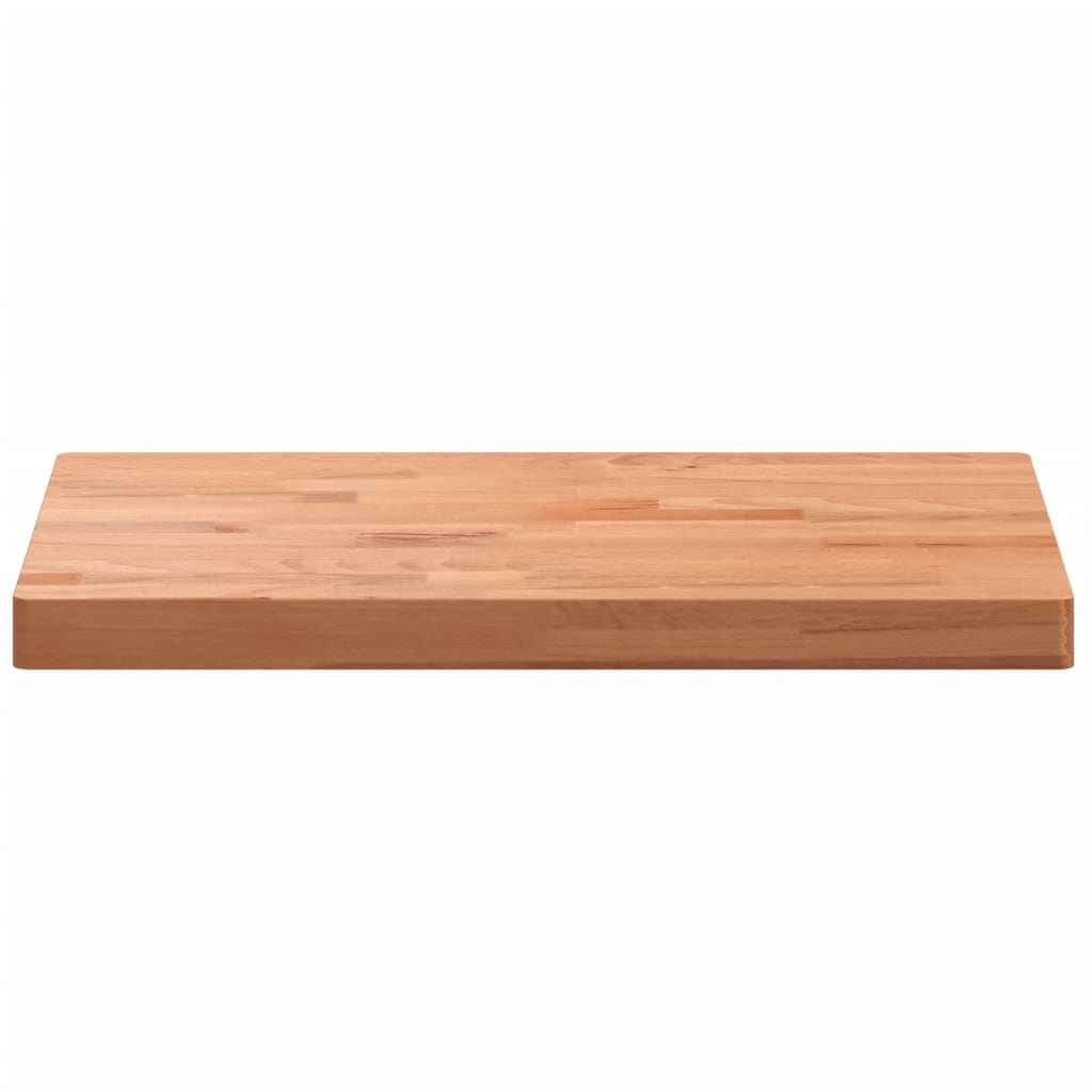 Tischplatte 80x40x1,5 cm Rechteckig Massivholz Buche