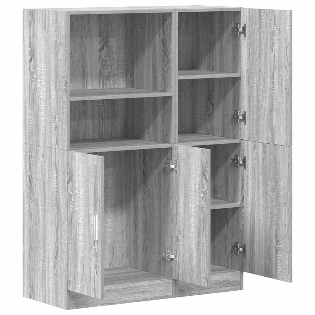 2-tlg. Küchenschrank-Set Weiß Holzwerkstoff