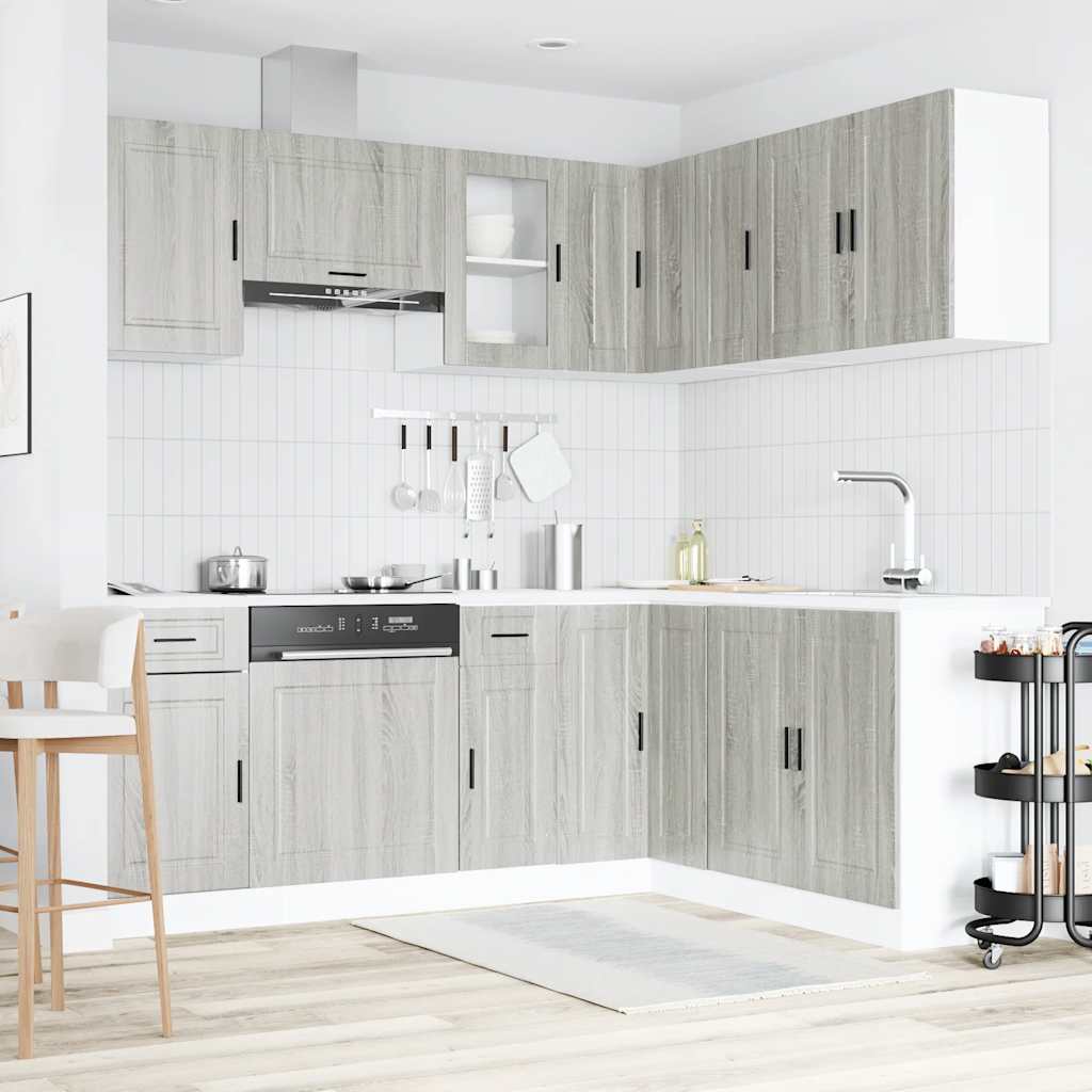 11-tlg. Küchenschrank-Set Porto Weiß Holzwerkstoff