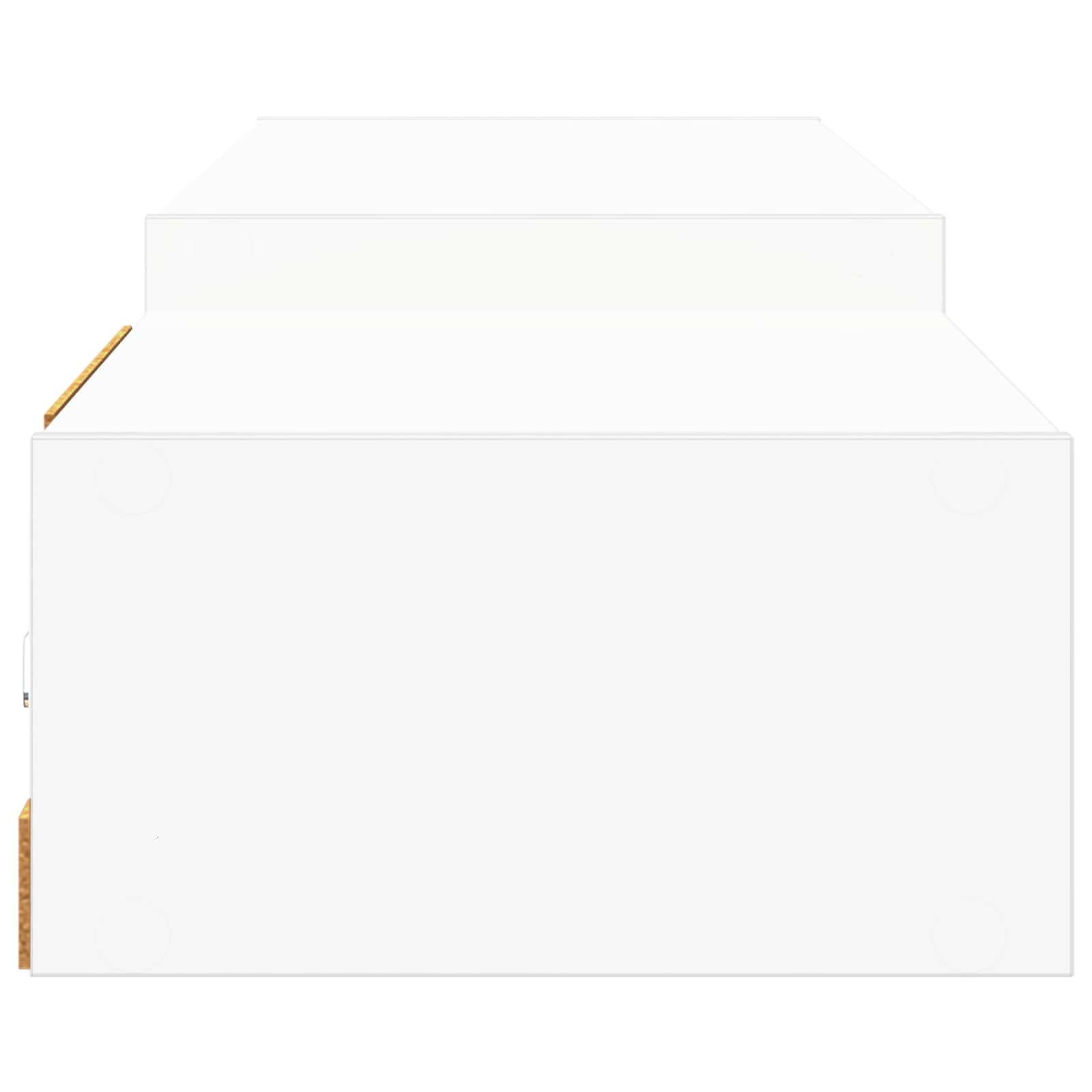 Wandmontierter TV-Schrank Wandhalterung Weiß 140 x 28 x 21 cm