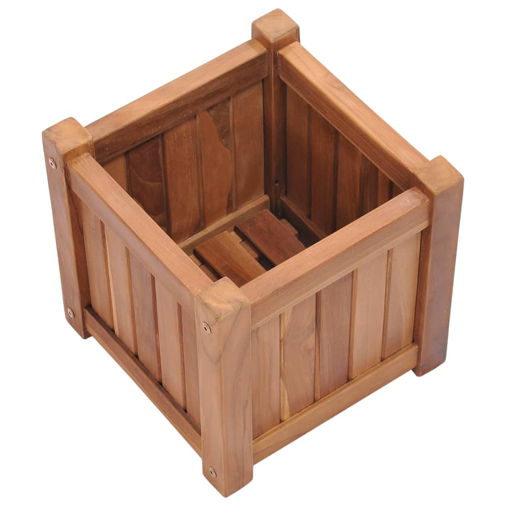 Hochbeet 150x30x25 cm Massivholz Teak