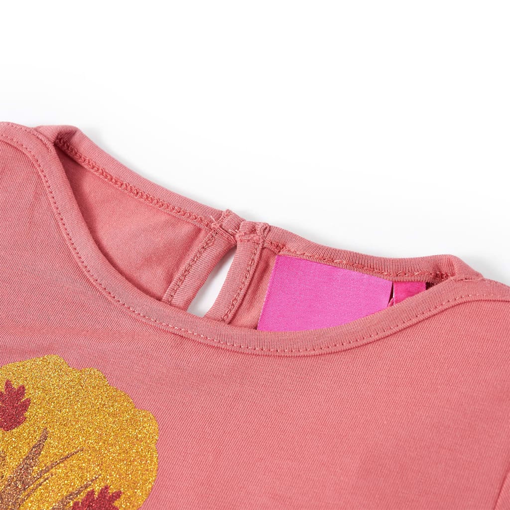 Kinder-Langarmshirt Dunkelorange 140