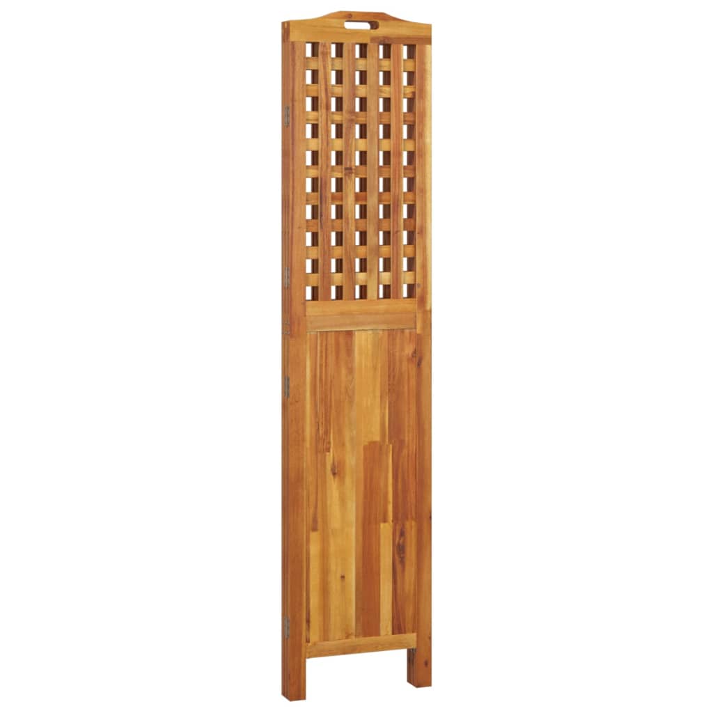3-tlg. Paravent 121,5x2x115 cm Massivholz Akazie