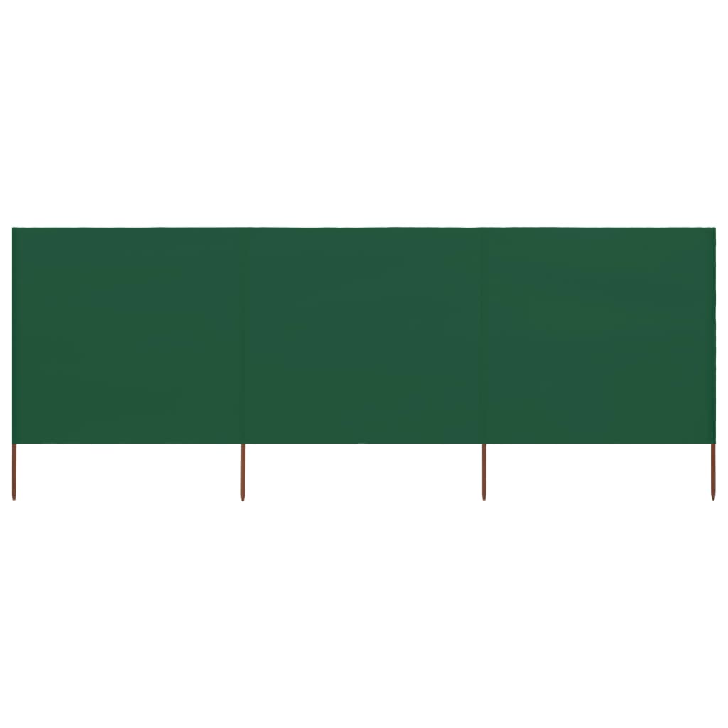 3-teiliges Windschutzgewebe 400 x 120 cm Weiß