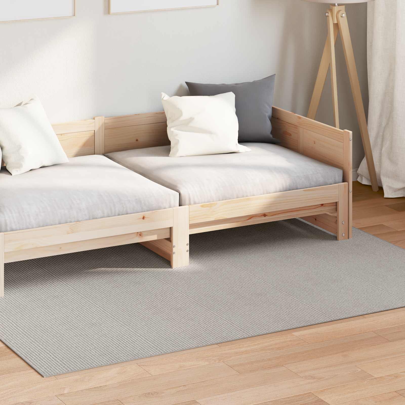 Bereichsteppiche Rechtwinklig LUGO Creme 150 x 80 cm Polyester