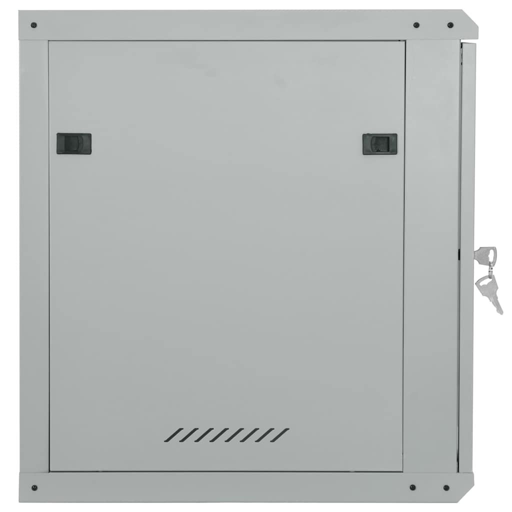 Netzwerkschrank mit Speicher Grau 60 x 45 x 28 cm Stahl
