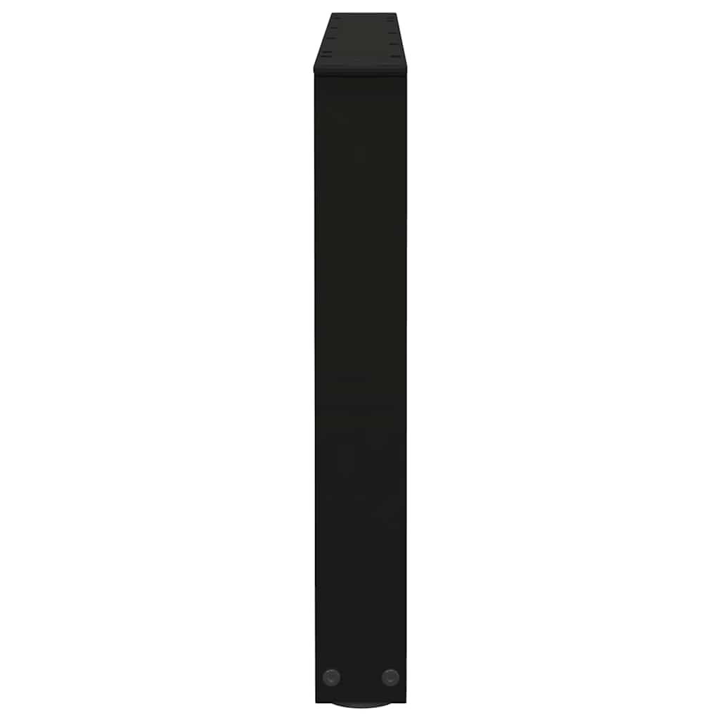 Couchtischbeine V-Form 2 Stück Schwarz 30x(30-31,3) cm Stahl
