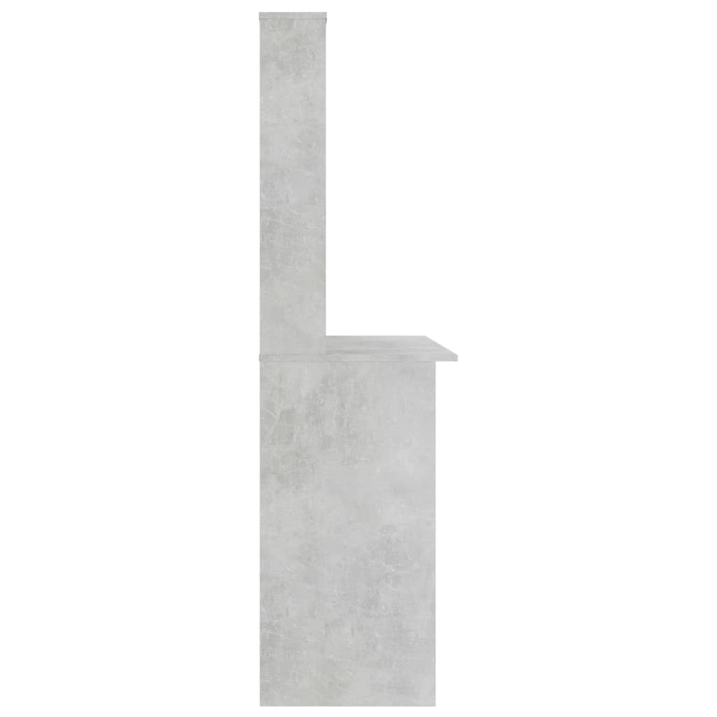 Schreibtisch mit Regalen Weiß 110x45x157 cm Holzwerkstoff