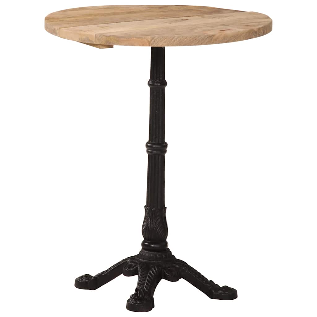 Bistrotisch 60x60x77 cm Raues Mangoholz