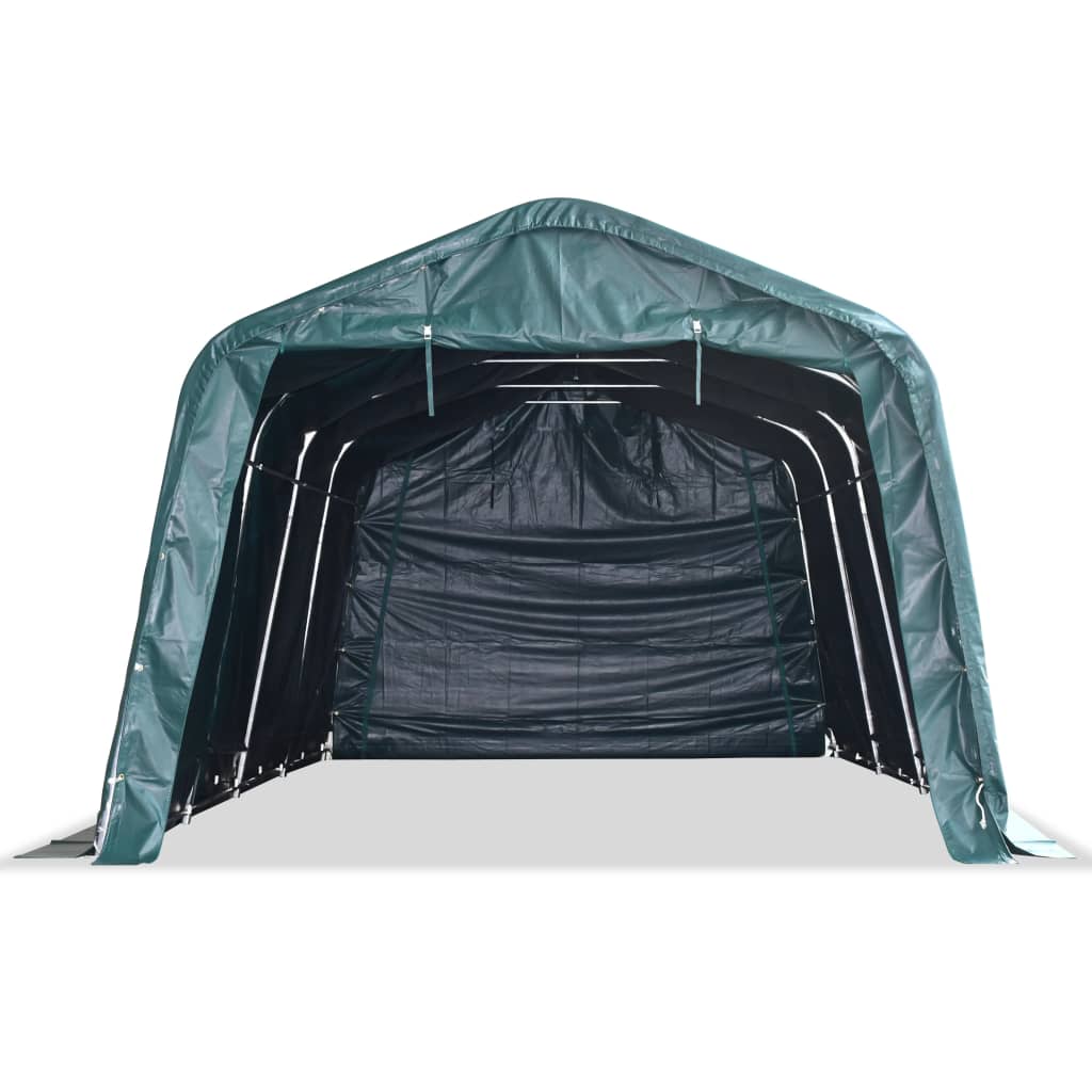Weidezelt PVC 550 g/m² 3,3×3,2 m Dunkelgrün