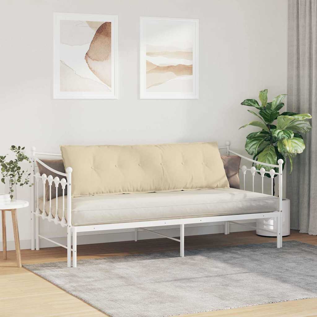 Rückenkissen Hellgrau 50 x 19 x 45 cm Stoff
