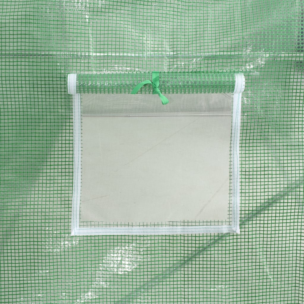 Gewächshaus mit Stahlrahmen Weiß 40 m² 8x5x2,3 m