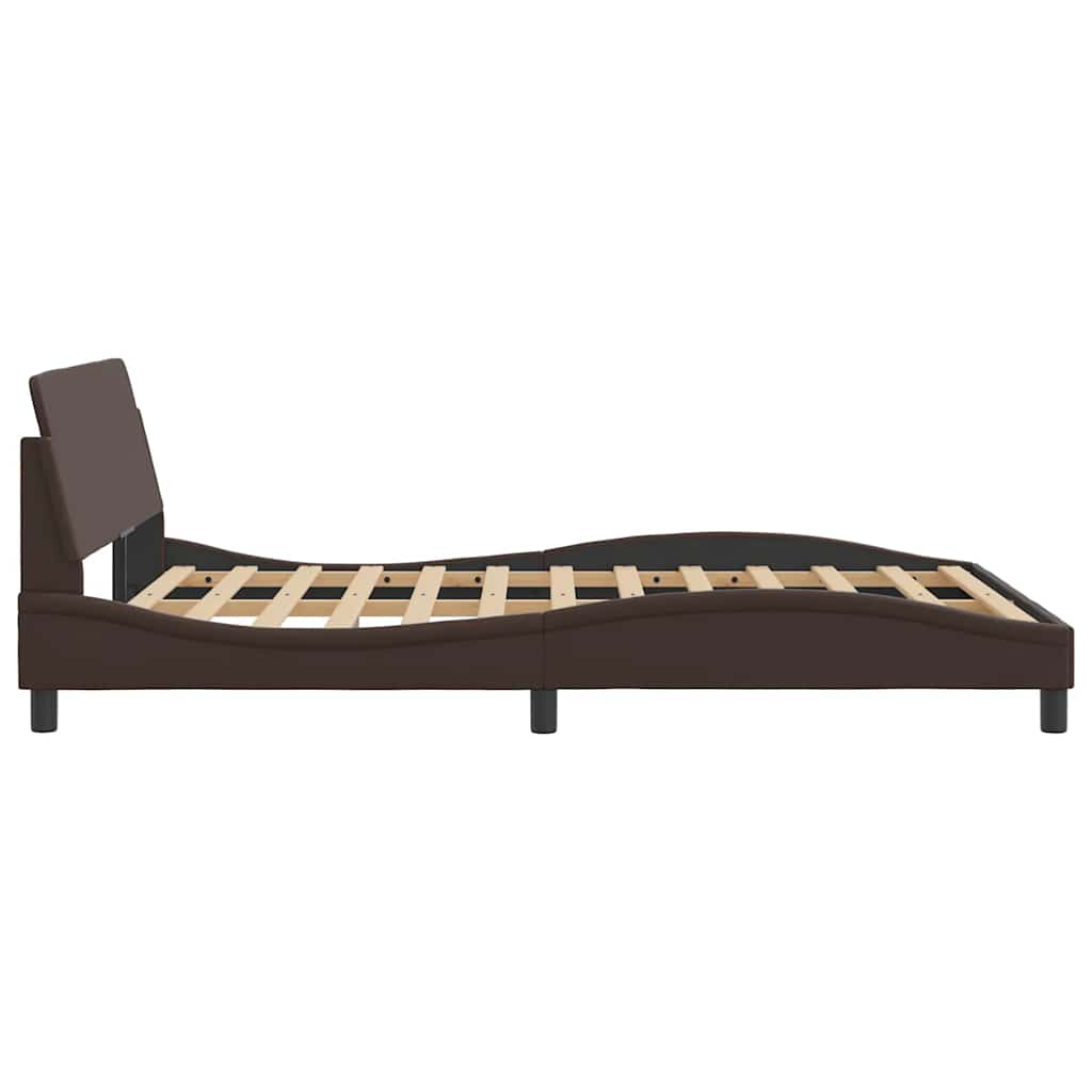 Bettgestell "Dover" Schwarz 80x200 cm Kunstleder