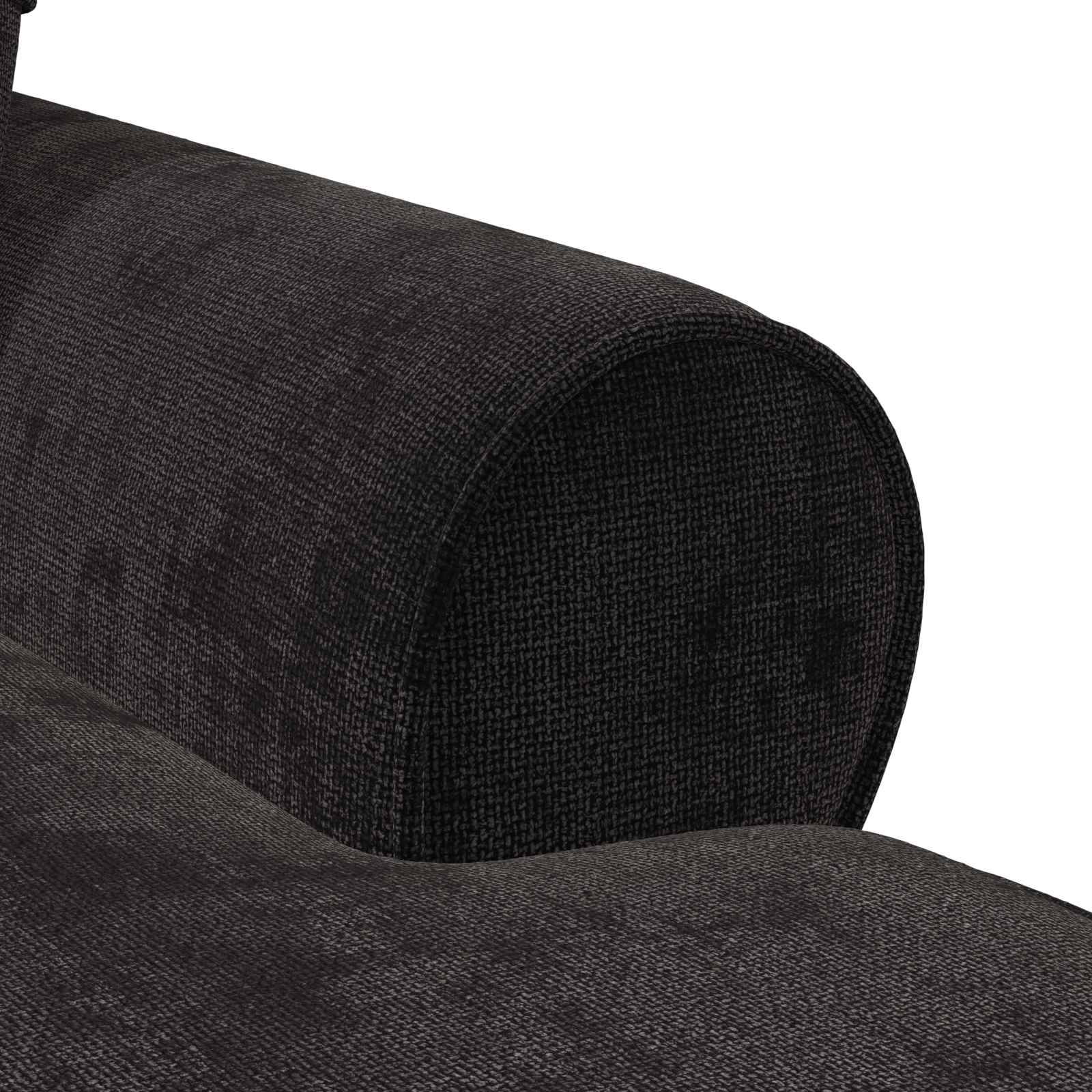 Chaise Lounge mit Rock mit Kissen Creme 157 x 91 x 91 cm ARES