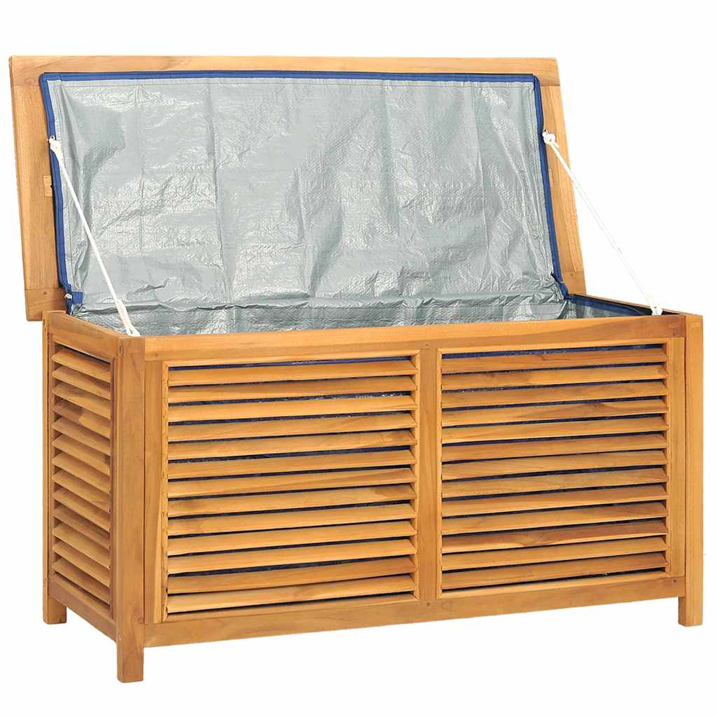 Gartenbox mit Beutel 60x50x58 cm Massivholz Teak