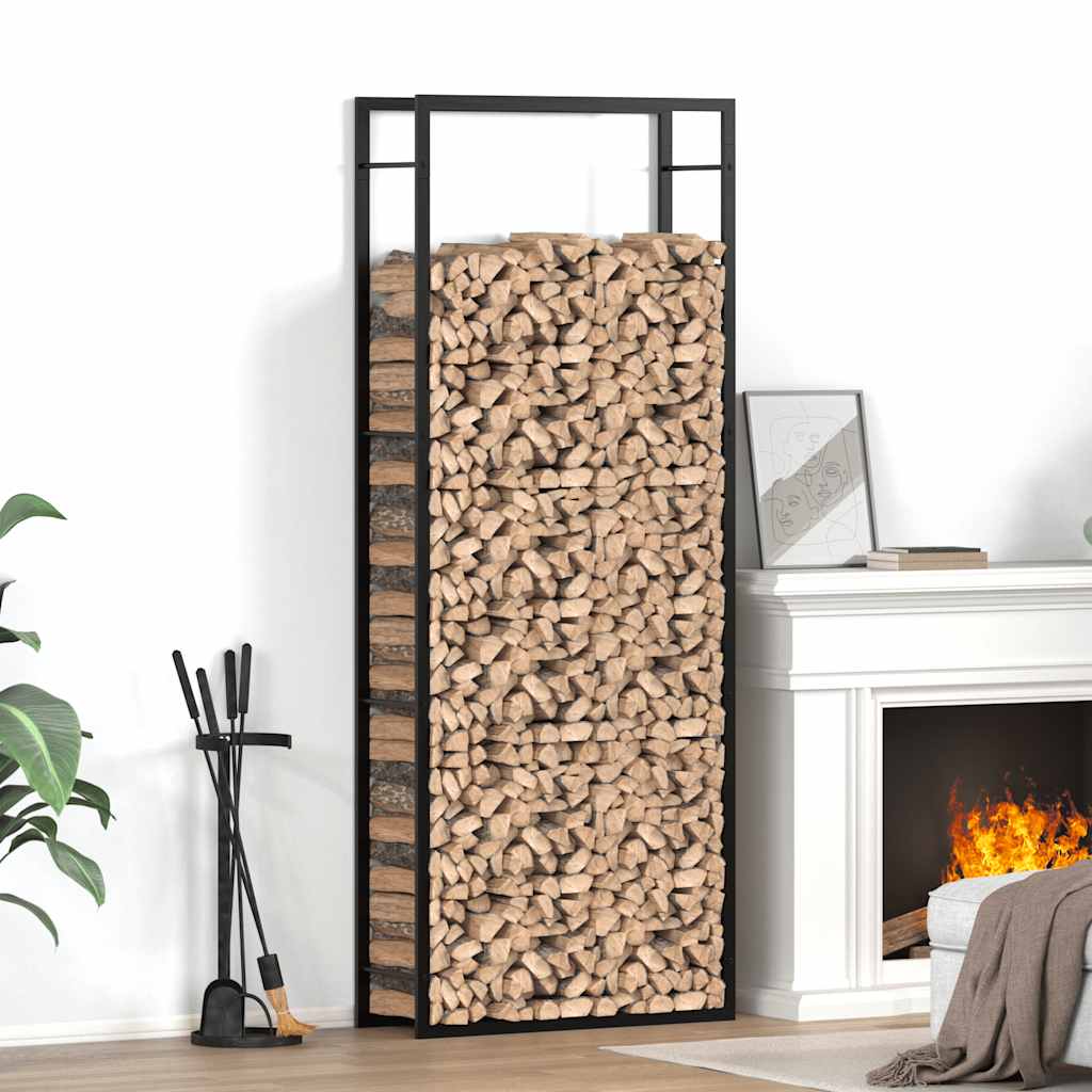 Brennholzregal 50x28x94 cm Edelstahl