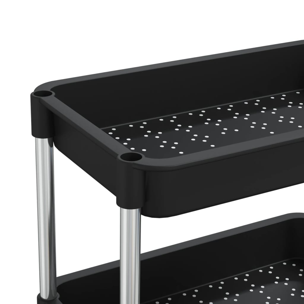 Küchenwagen 5 Etagen Türkis 42x29x128 cm Eisen und ABS