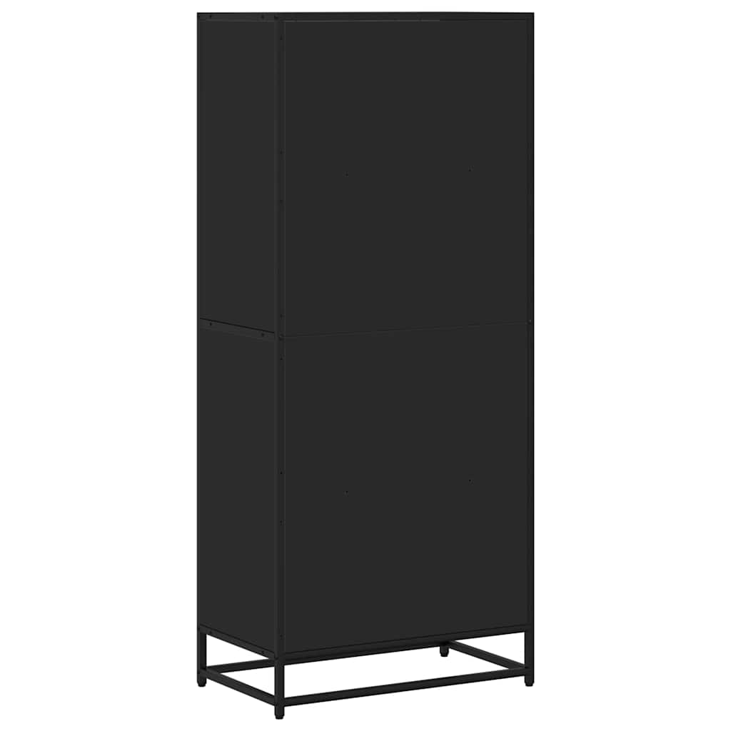 Bücherregal Schwarz 60x35x139 cm Holzwerkstoff