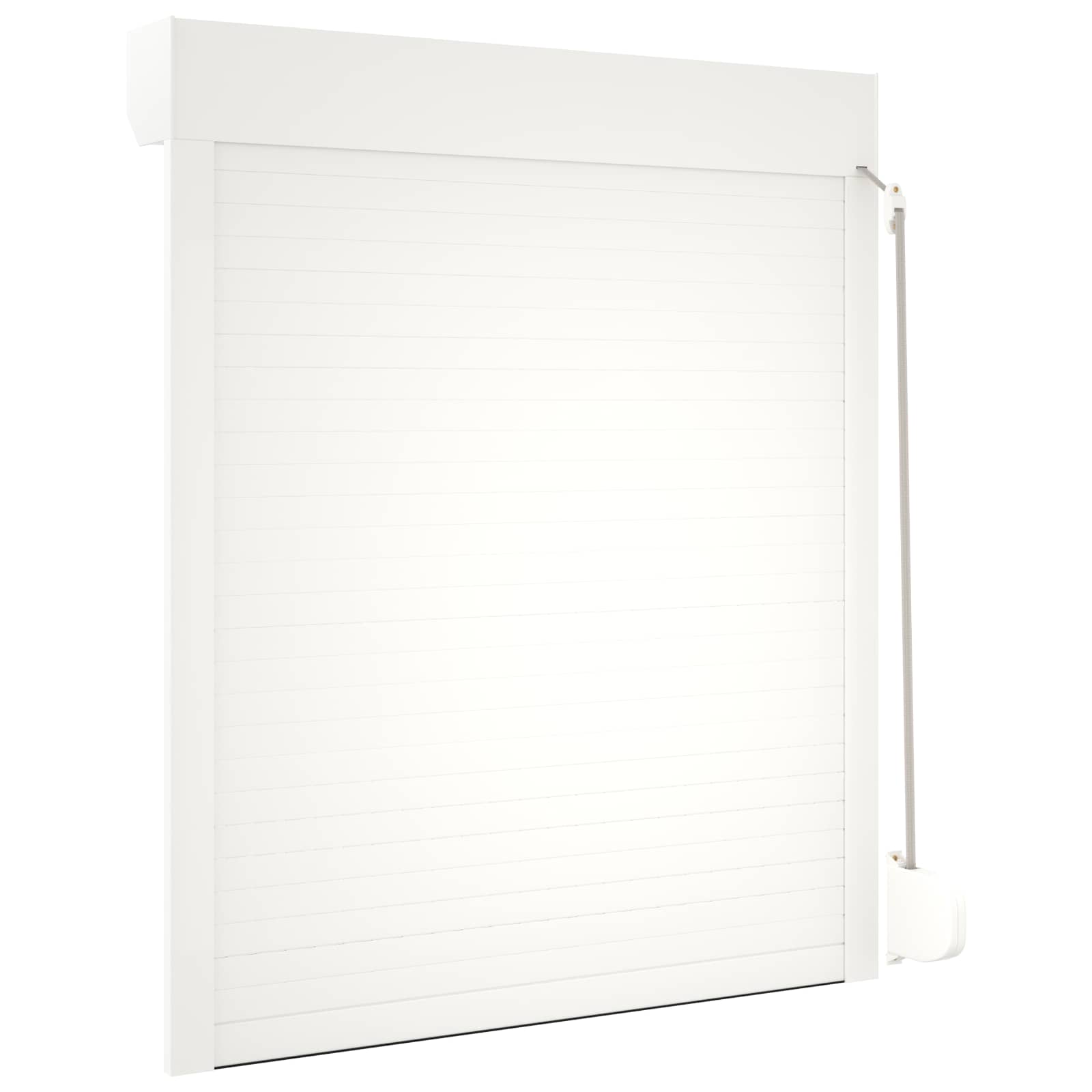 Rollladen Weiß 70 x 100 cm Aluminium und Polyurethan