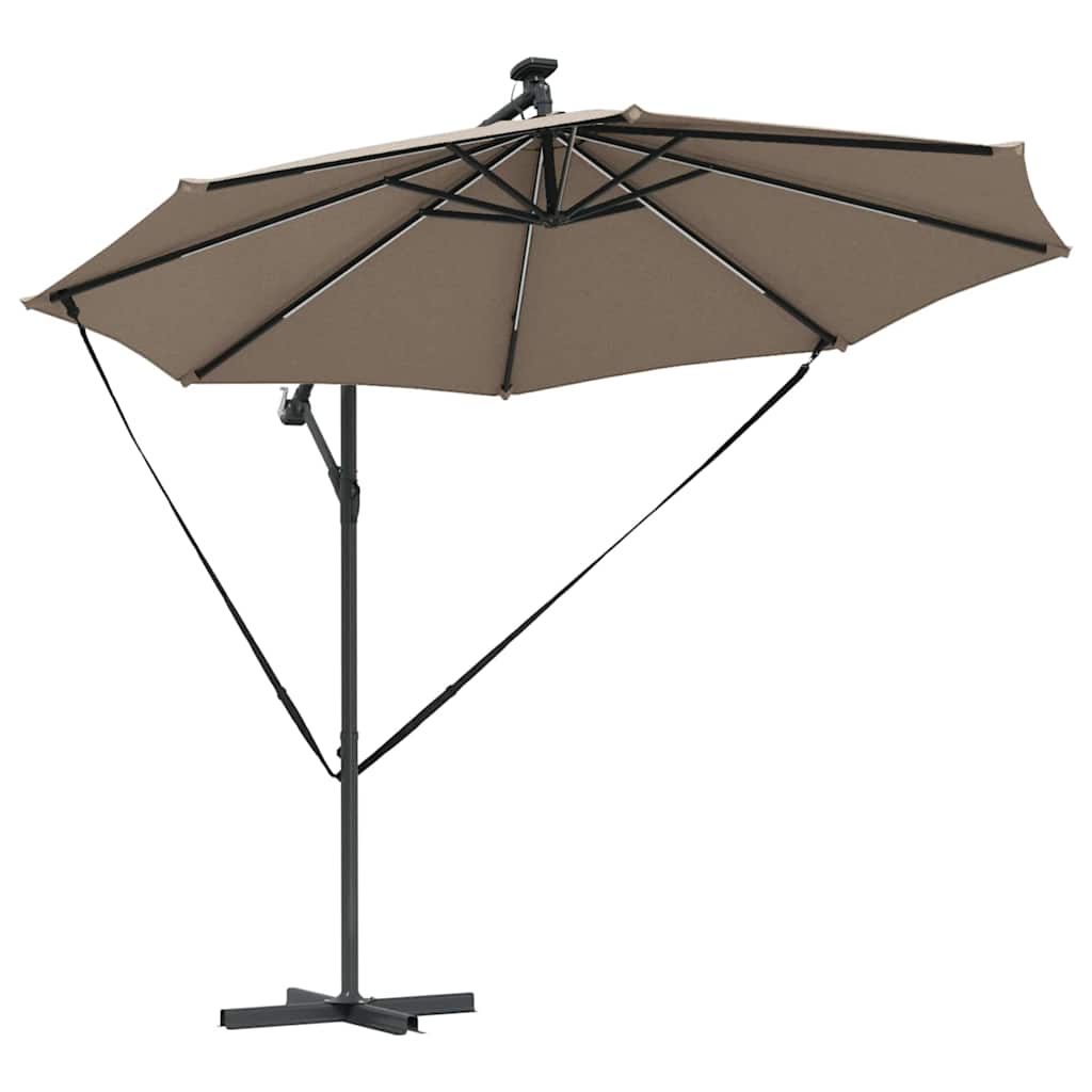 Sonnenschirm Sand 294 x 294 x 248 cm Polyester und Aluminium