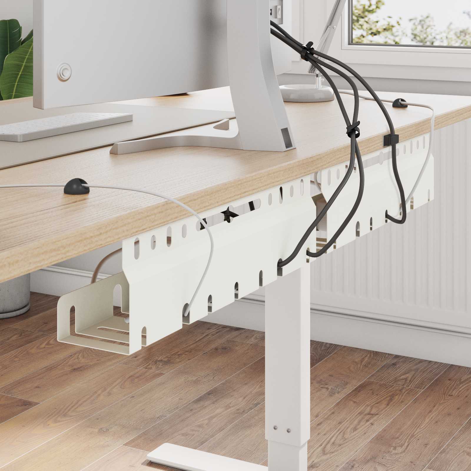 Unter dem Schreibtisch Kabelmanagement Tray 2 Stk. Anthrazit