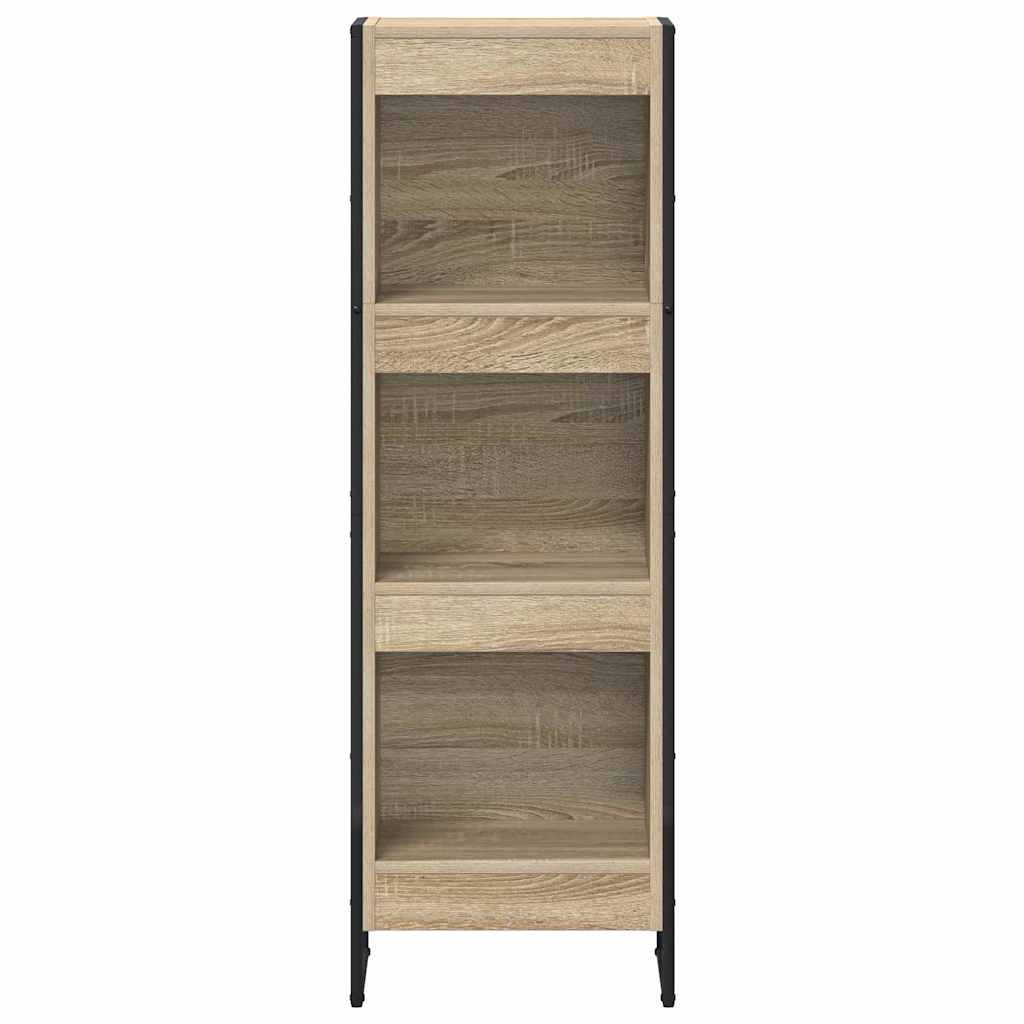 Bücherregal 2 pcs Schwarz Eichen-Optik 60 x 30 x 189,5 cm