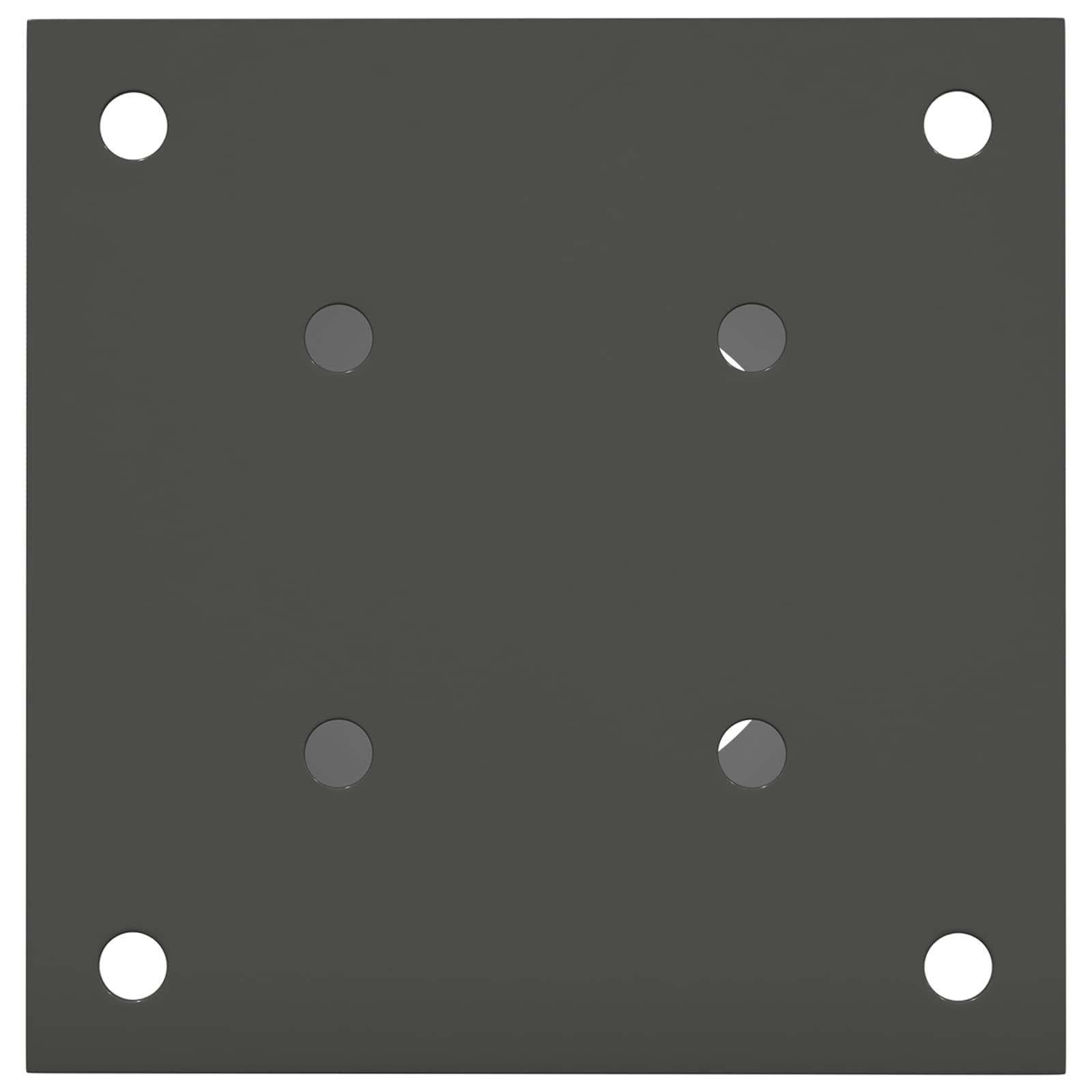 runder Bodenanker 4 pcs Silber 15 x 15 x 15 cm Metall