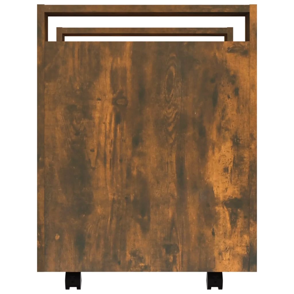 Bürowagen Weiß 60x45x60 cm Holzwerkstoff