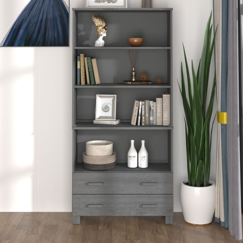 Highboard HAMAR Massivholz Kiefer Honigbraun