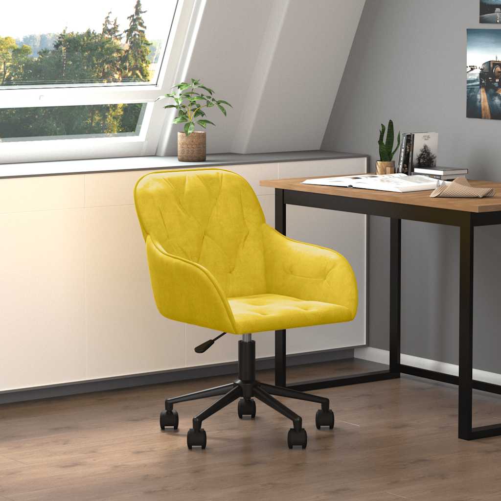 Bürostuhl Drehbar Dunkelgrün Samt