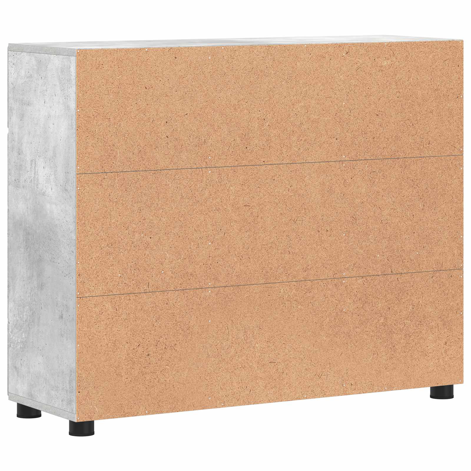 Highboard mit Regal FLORIN Weiß 60 x 35 x 182 cm Holzwerkstoff