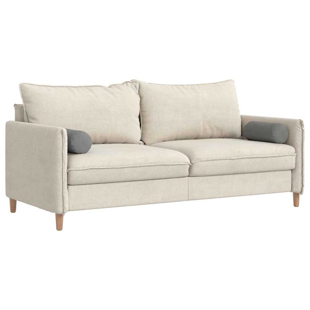 Bolsterkissen 2 Stück Taupe Ø 15 x 40 cm Mikrofaserstoff