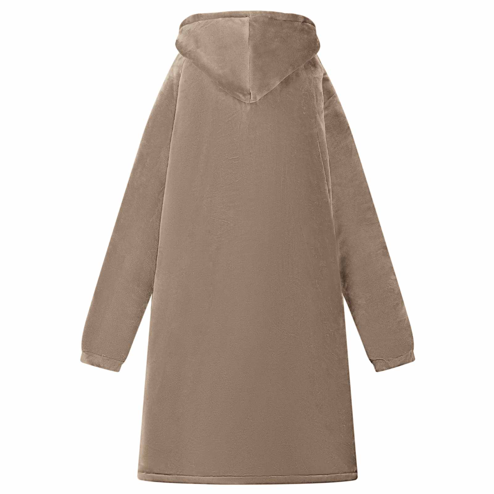 Decken-Hoodie Beige M Fleece und Flanell