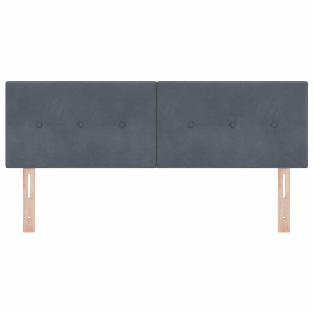 Kopfteil Hellgrau 80 cm Samt
