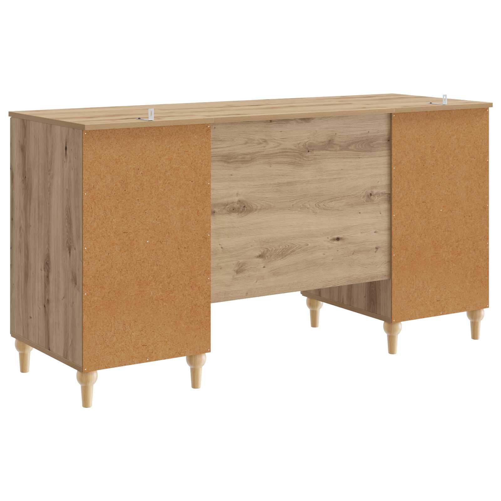 Schreibtisch mit Regal Schwarz 142,5 x 50 x 75 cm Holzwerkstoff
