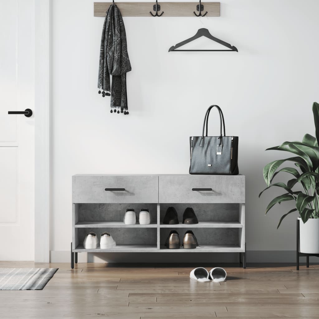 Schuhbank Weiß 102x35x55 cm Holzwerkstoff