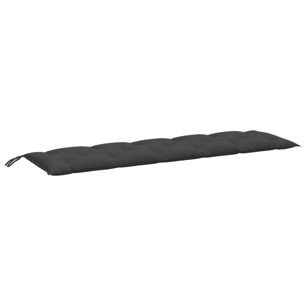 Gartenbank-Auflagen 2 Stk. Melange Anthrazit 100x50x7 cm Stoff