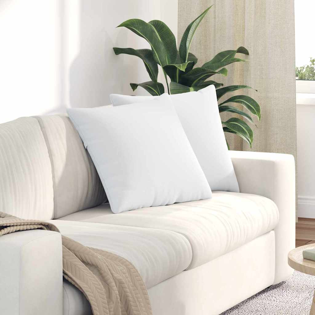 Sofakissen 2 pcs Hellgrau 50 x 30 cm Stoff