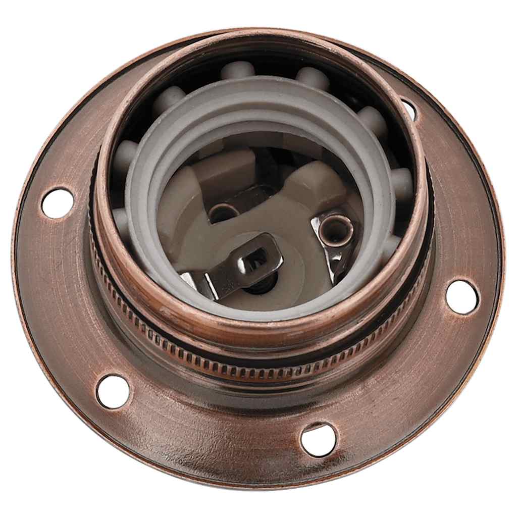 Lampenfassungen 2 Stk. Rot-Bronze E27
