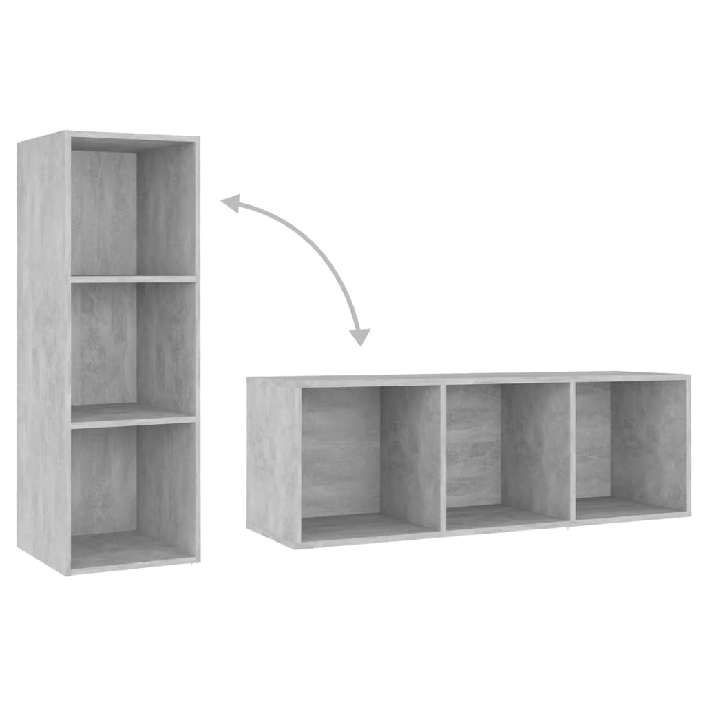 3-tlg. TV-Schrank-Set Weiß Holzwerkstoff