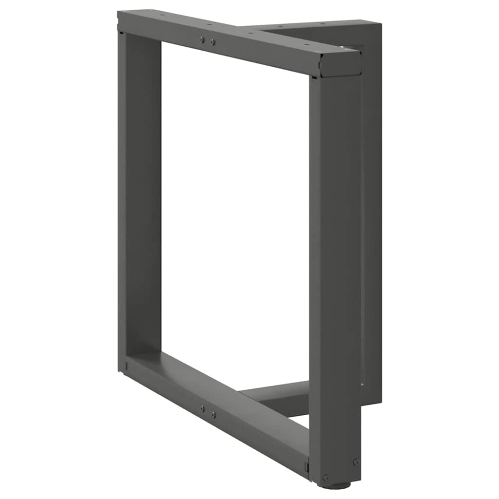 Couchtischbeine T-Form 2 Stk. Schwarz 30x25x(30-31) cm Stahl
