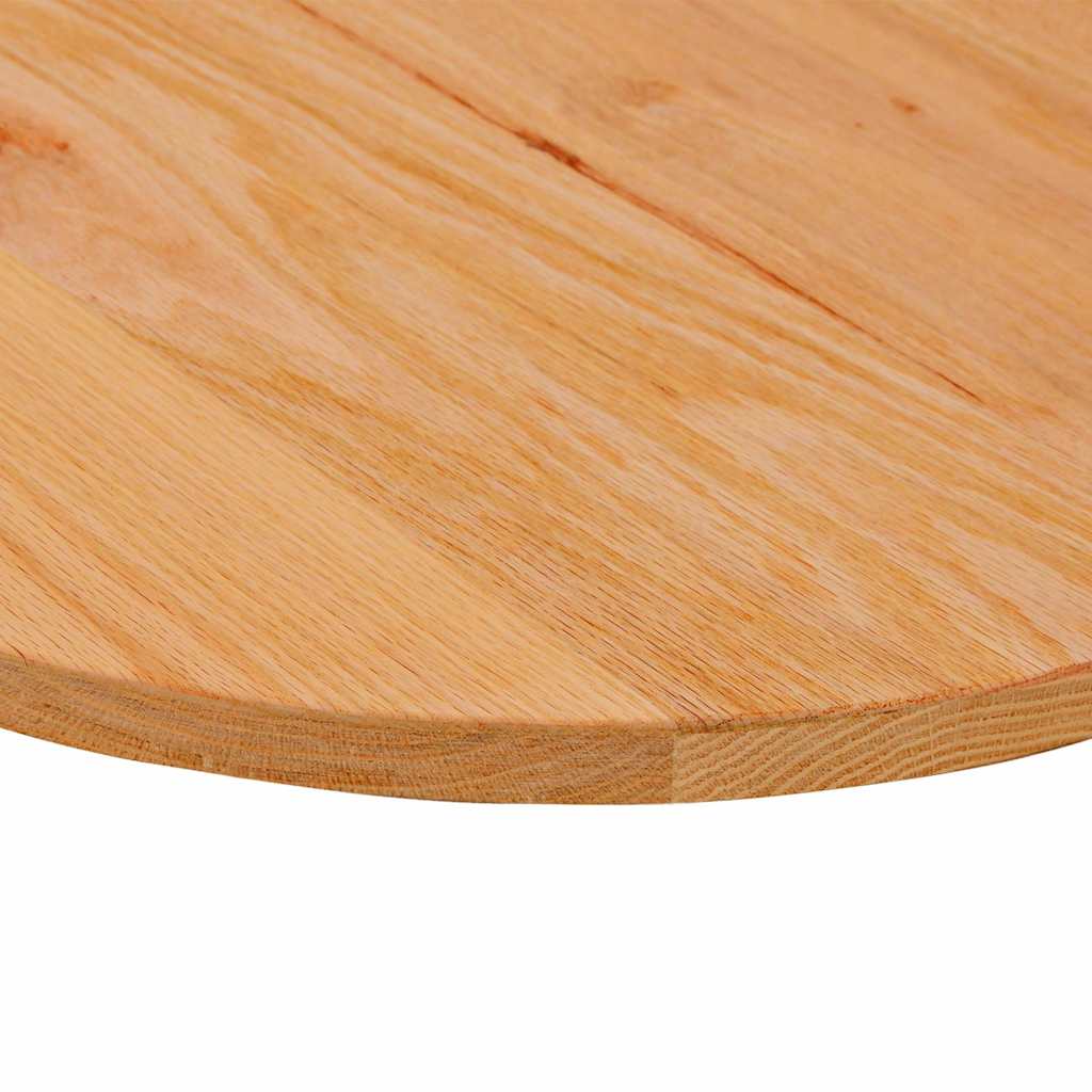Tischplatte 80x40x2 cm Massivholz Eiche Oval