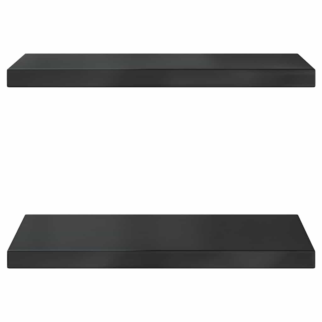Wandregale 2 Stk. 100x40 cm Silbern Edelstahl