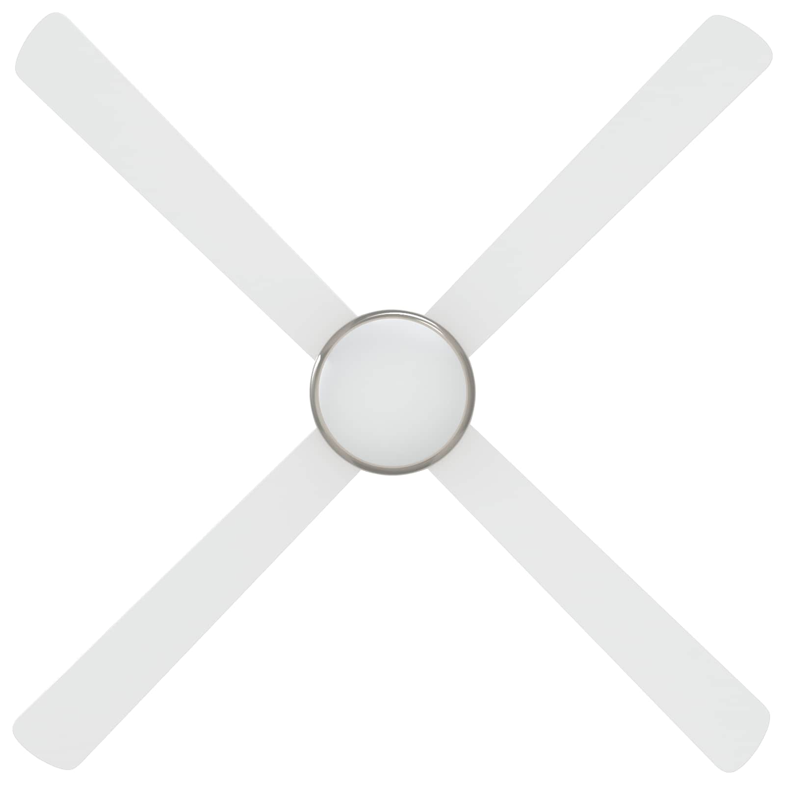 Deckenventilator mit Licht und Fernbedienung Ø 130 cm Weiß