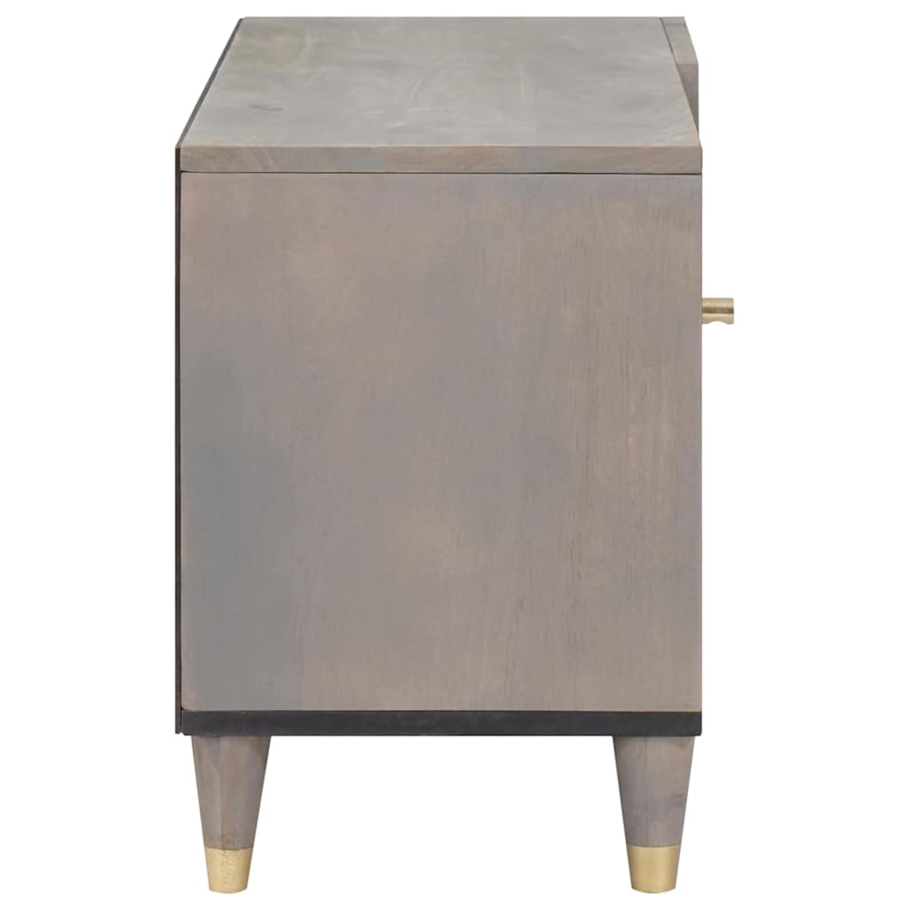 TV-Schränk mit Tür Honigbraun 80 x 33 x 46 cm Massivholz Mango
