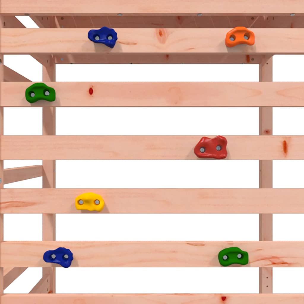 Spielturm mit Kletterwand Massivholz Kiefer