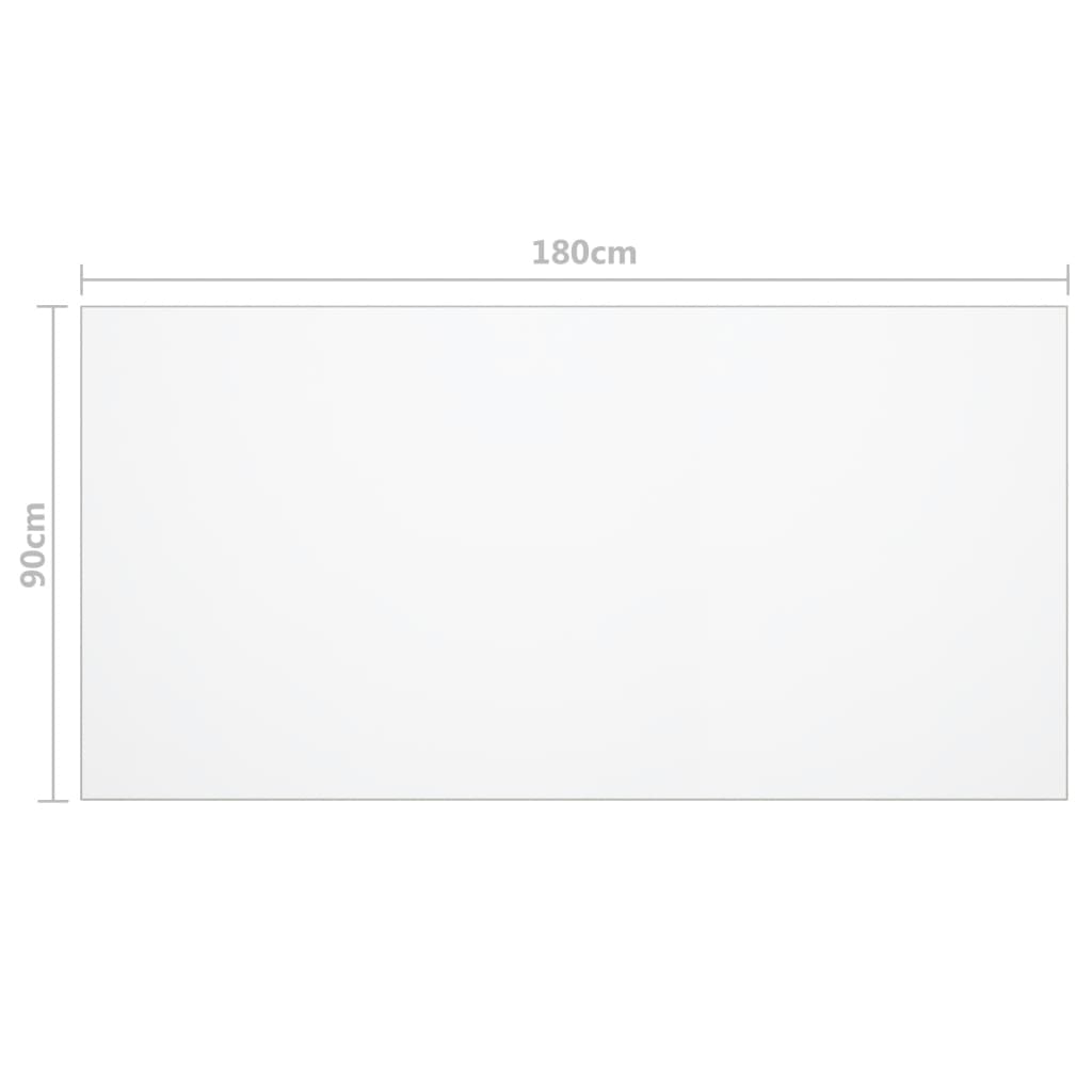 Tischfolie Transparent 100x60 cm 1,6 mm PVC